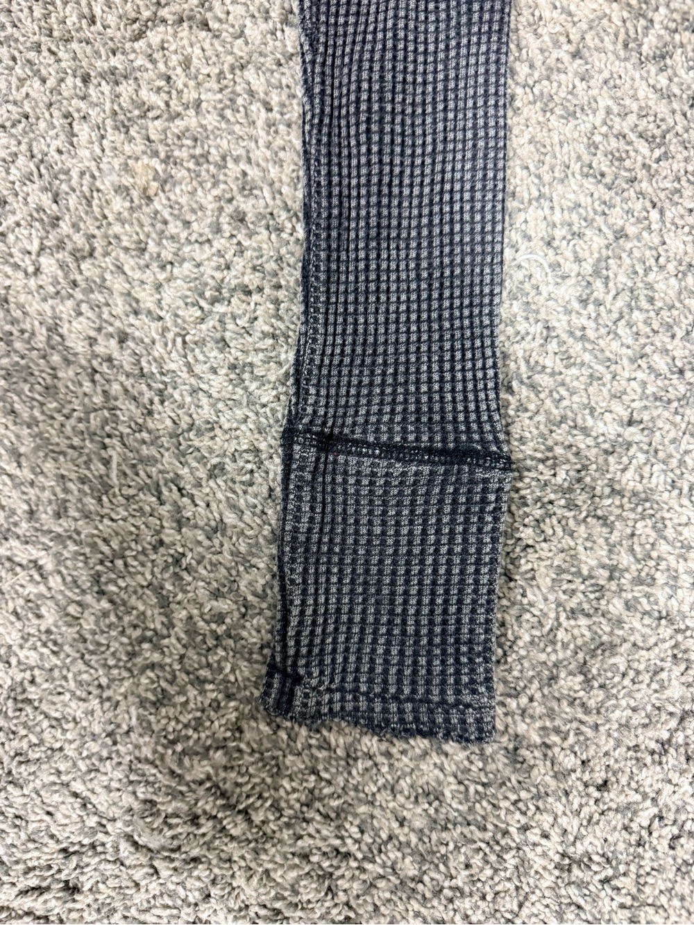 Lucky Brand Charcoal Waffle Knit Henley Long-Sleeve Top - Picture 7 of 7
